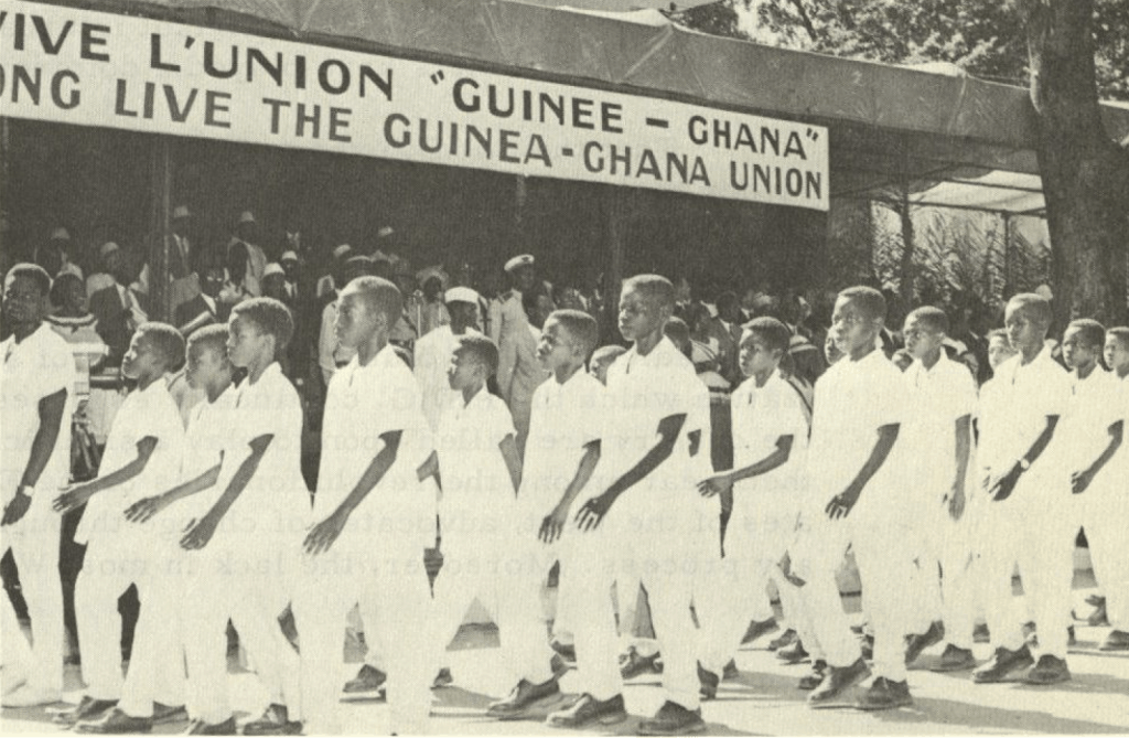 Jrda Youth Parade Before Presidents Sekou Toure Kwame Nkrumah 1024x669